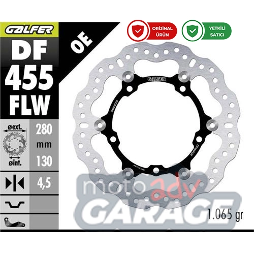 Galfer Yamaha Tenere 700 için Ön Fren Diski  DF455FLW