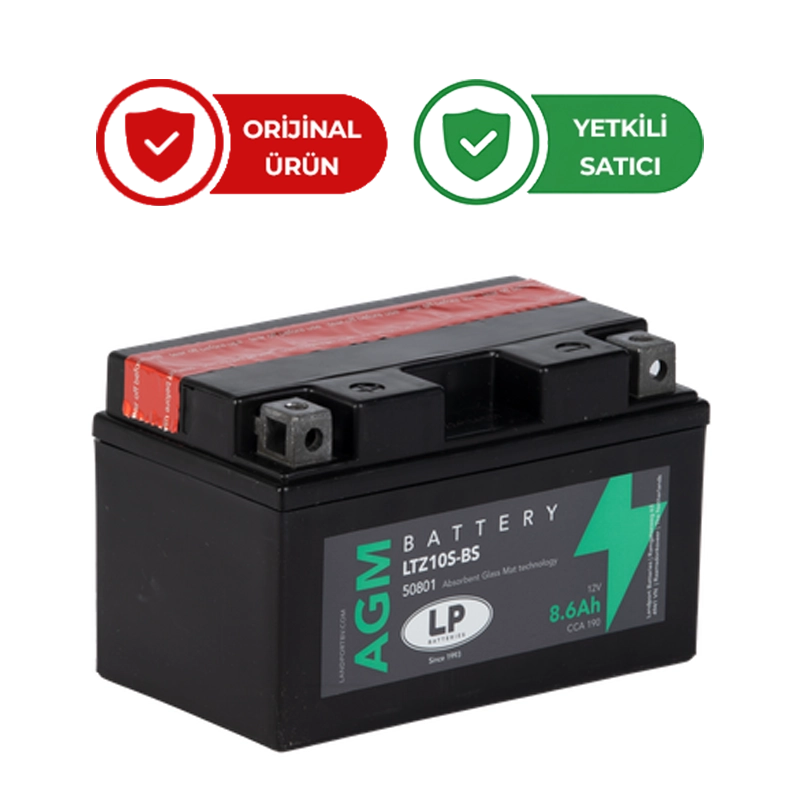 Landport Tenere 700 için Akü 12V 8,6Amph Agm Ltz10S-Bs 19-22