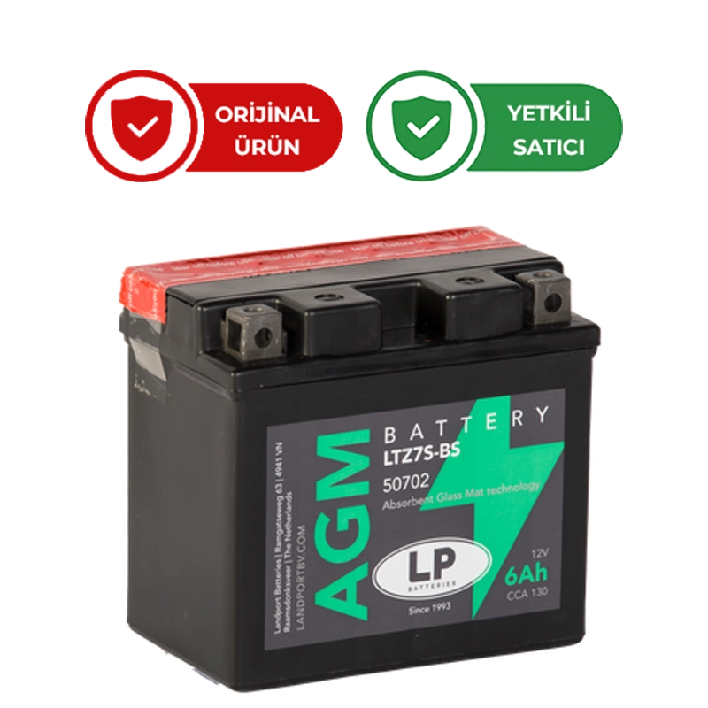 Landport Tenere 700 için Akü 12V 6Amph Agm Ltz7S-Bs 23-