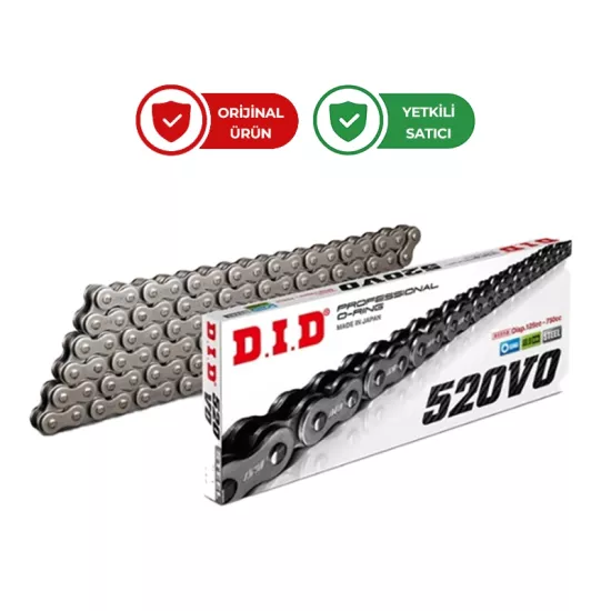 D.I.D. 520 V0 O-Ring Zincir Çelik 520/98L