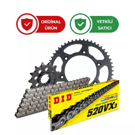 D.I.D Honda Crf 250 Rally Zincir Dişli Seti X-Ringli