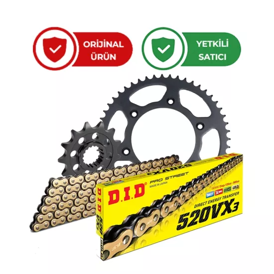 D.I.D Honda Crf 250 Rally Zincir Dişli Seti X-Ringli