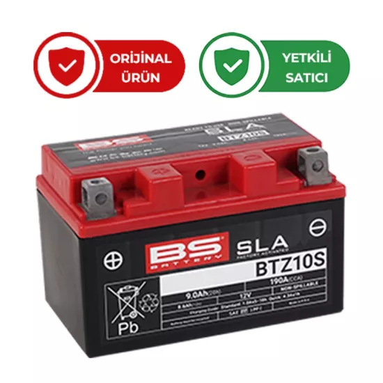 Bs Yamaha Tenere 700 için Akü SLA YTZ10S-SLA 19-22