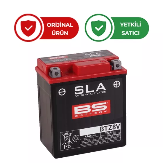 Bs Honda Crf 250 L için Akü SLA Btz8V-Sla 17-