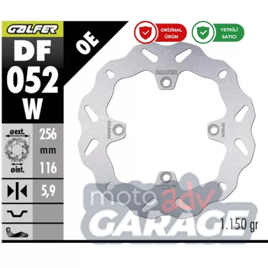 Galfer Honda Crf 1000 L Africa Twin için Arka Fren Diski  DF052W