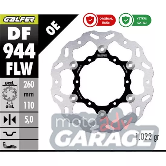 Galfer KTM 790 Adventure / R için Arka Fren Diski  DF944FLW