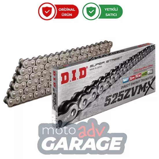 D.I.D 525ZVMX X Ring Çelik Zincir 525/132L