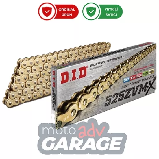 D.I.D 525ZVMX X Ring Gold Zincir 525/126L