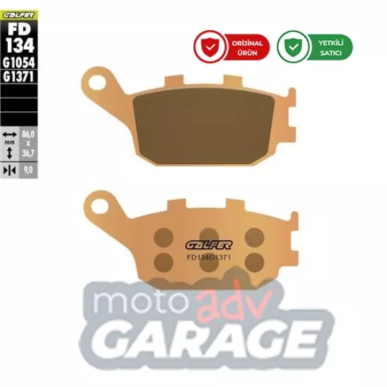 Galfer Honda Africa Twin Arka Fren Balatası
