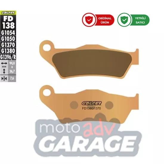 Galfer KTM 890 Adventure Ön Fren Balatası