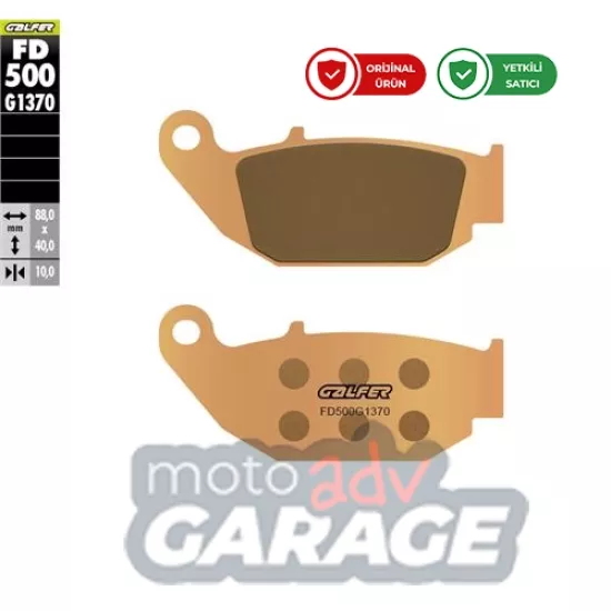 Galfer Honda Crf 250 Rally Arka Fren Balatası