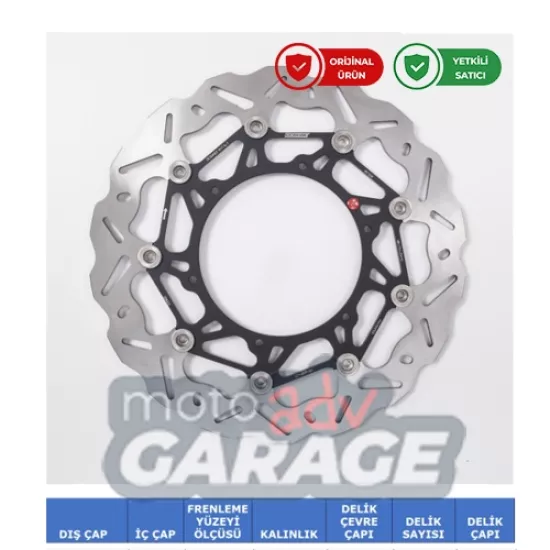 Braking KTM 890 Adventure L için  Ön Fren Diski Sağ WK130R