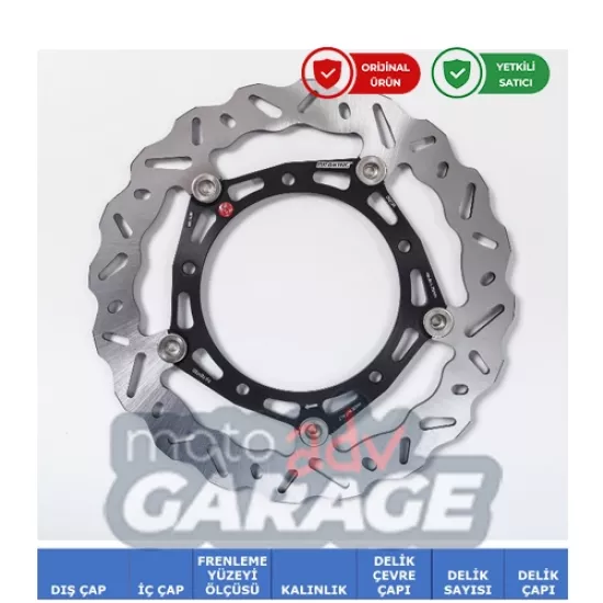 Braking Yamaha Tenere 700 için Ön Fren Diski Sağ WK148R