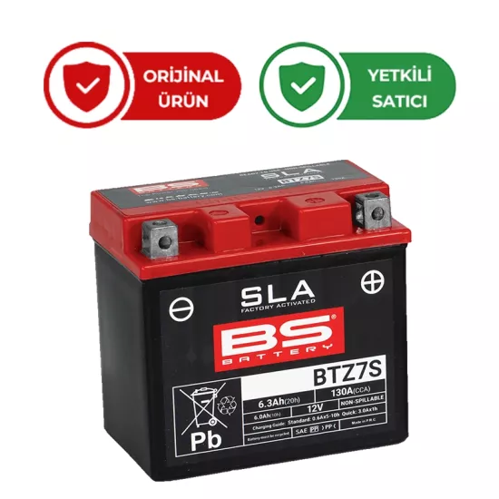 Bs Yamaha Tenere 700 için Akü SLA YTZ7S-SLA 23-
