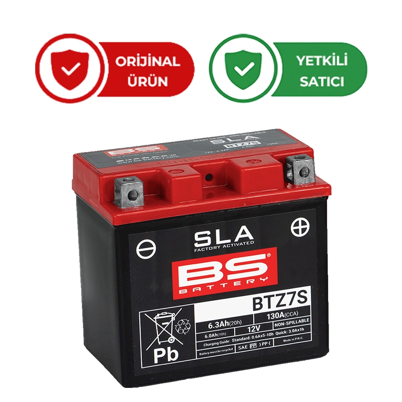 Bs Yamaha Tenere 700 için Akü SLA YTZ7S-SLA 23-